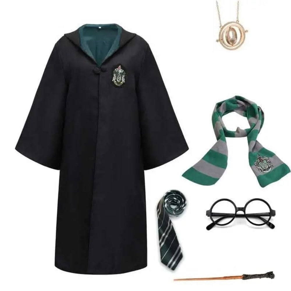 Halloween Costume Mago Cappotto Cappuccio - Image 7