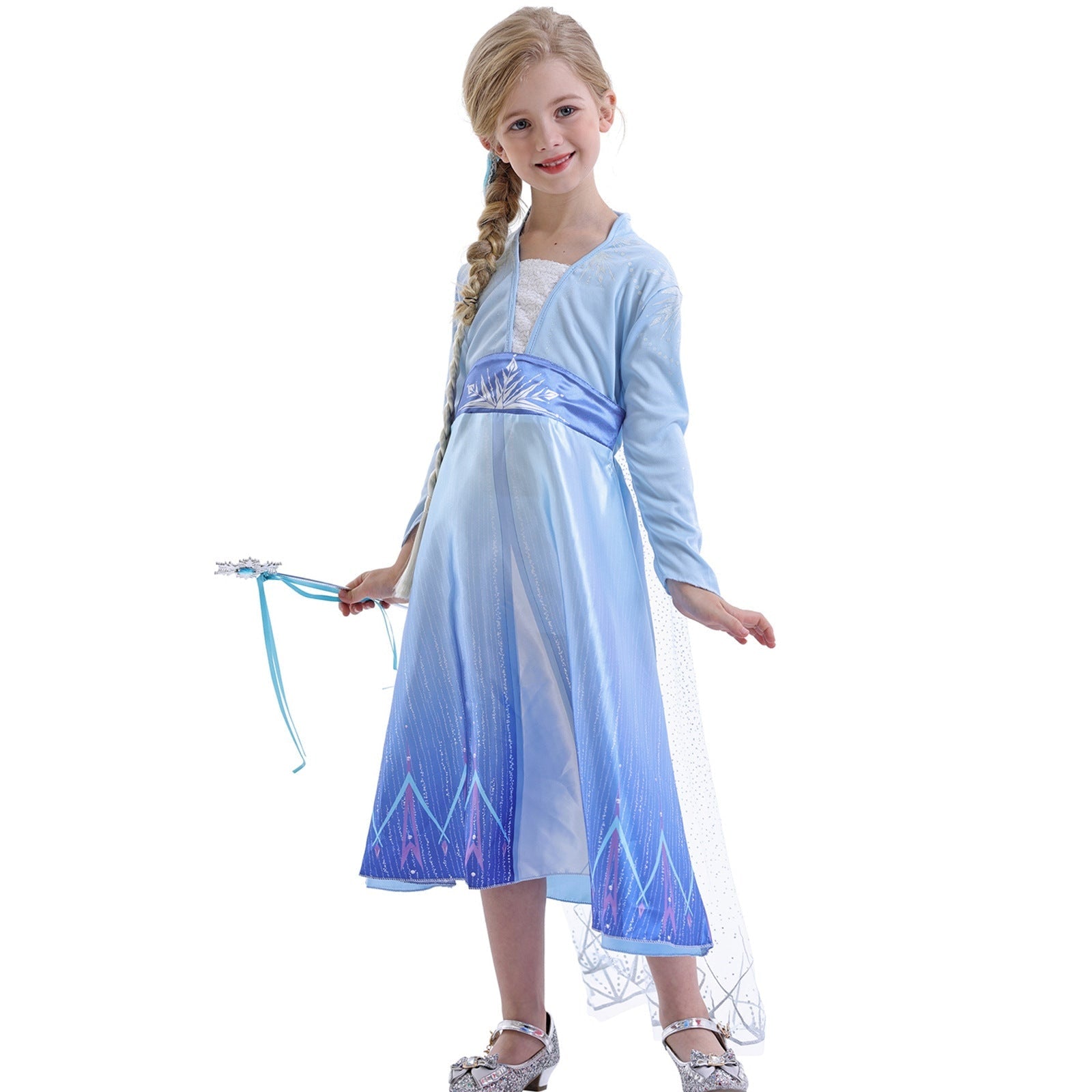 Halloween Costume Principessa Bambina Abito Tulle Glitter Carnevale - Image 2