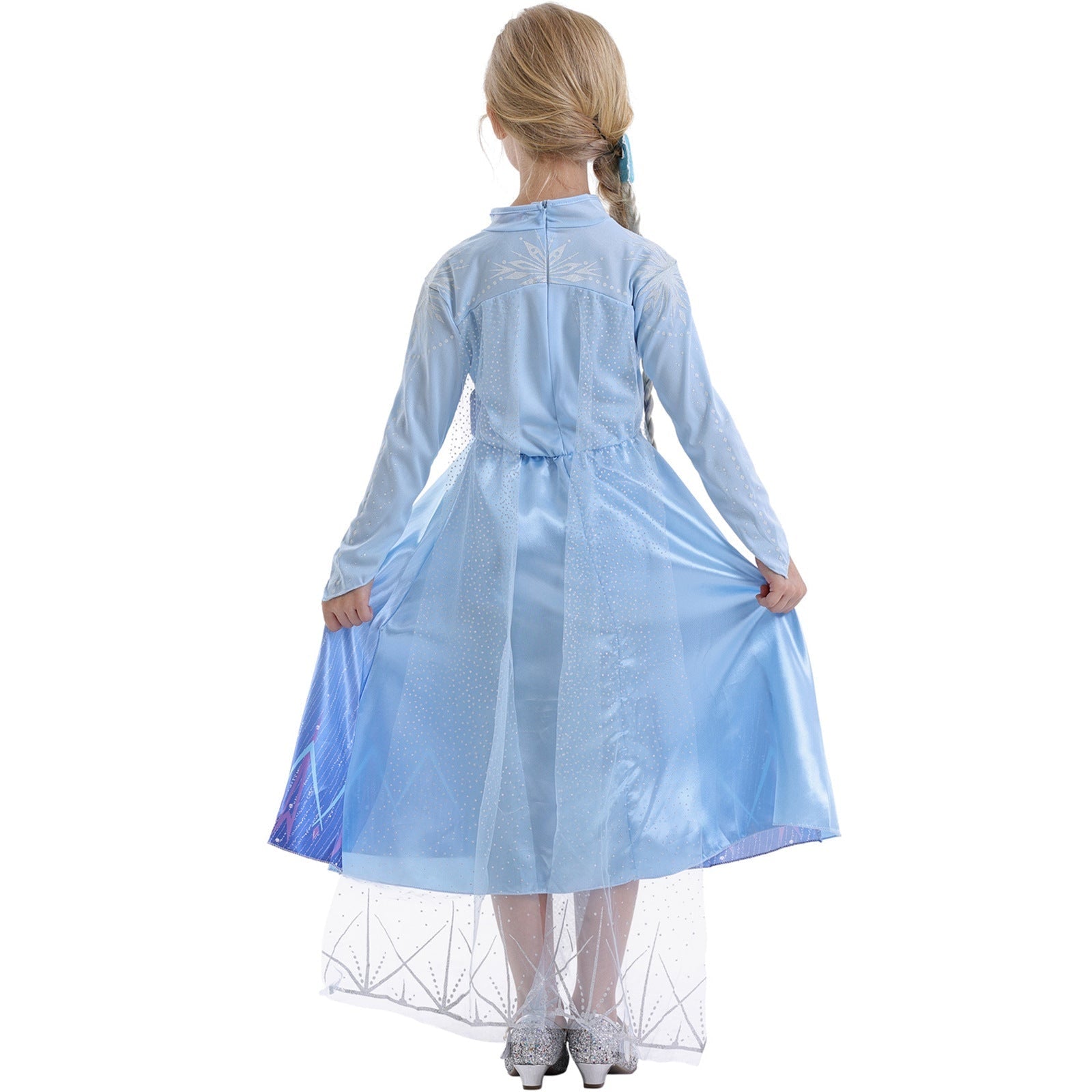 Halloween Costume Principessa Bambina Abito Tulle Glitter Carnevale - Image 5