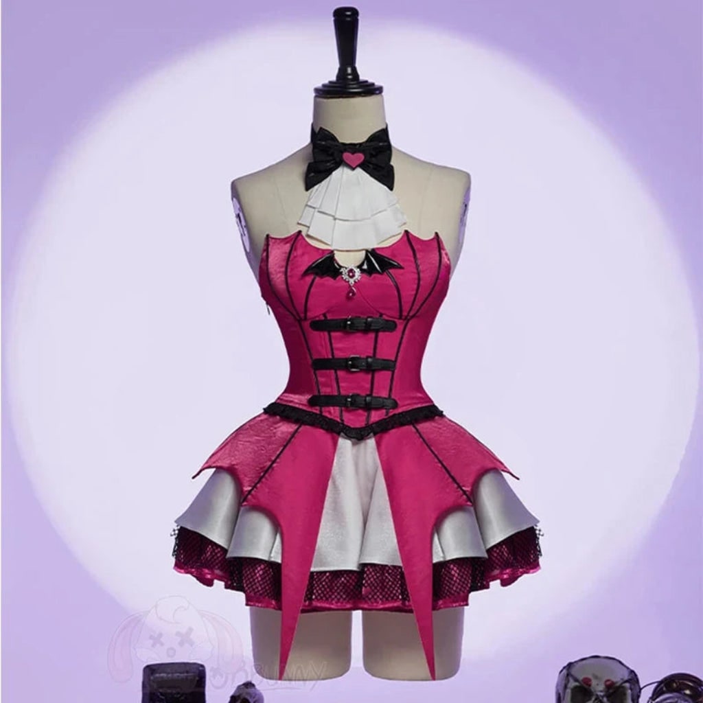 Halloween Costume Vampiro Abito Maniche a Rete - Image 3