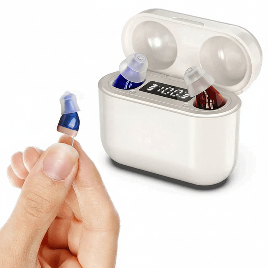 Rechargeable Hearing Aid Compact Discreet Clear Sound