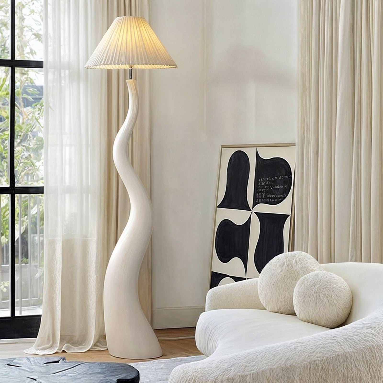 Marlene Organische Vloerlamp - Uniek Design en Moderne Stijl