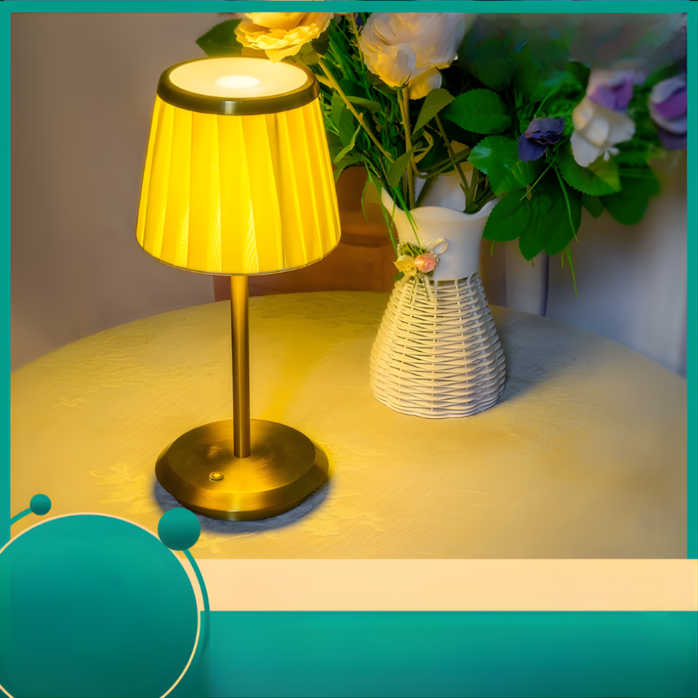 DreamDrape - Lampada da tavolo in tessuto con funzione dimmerabile