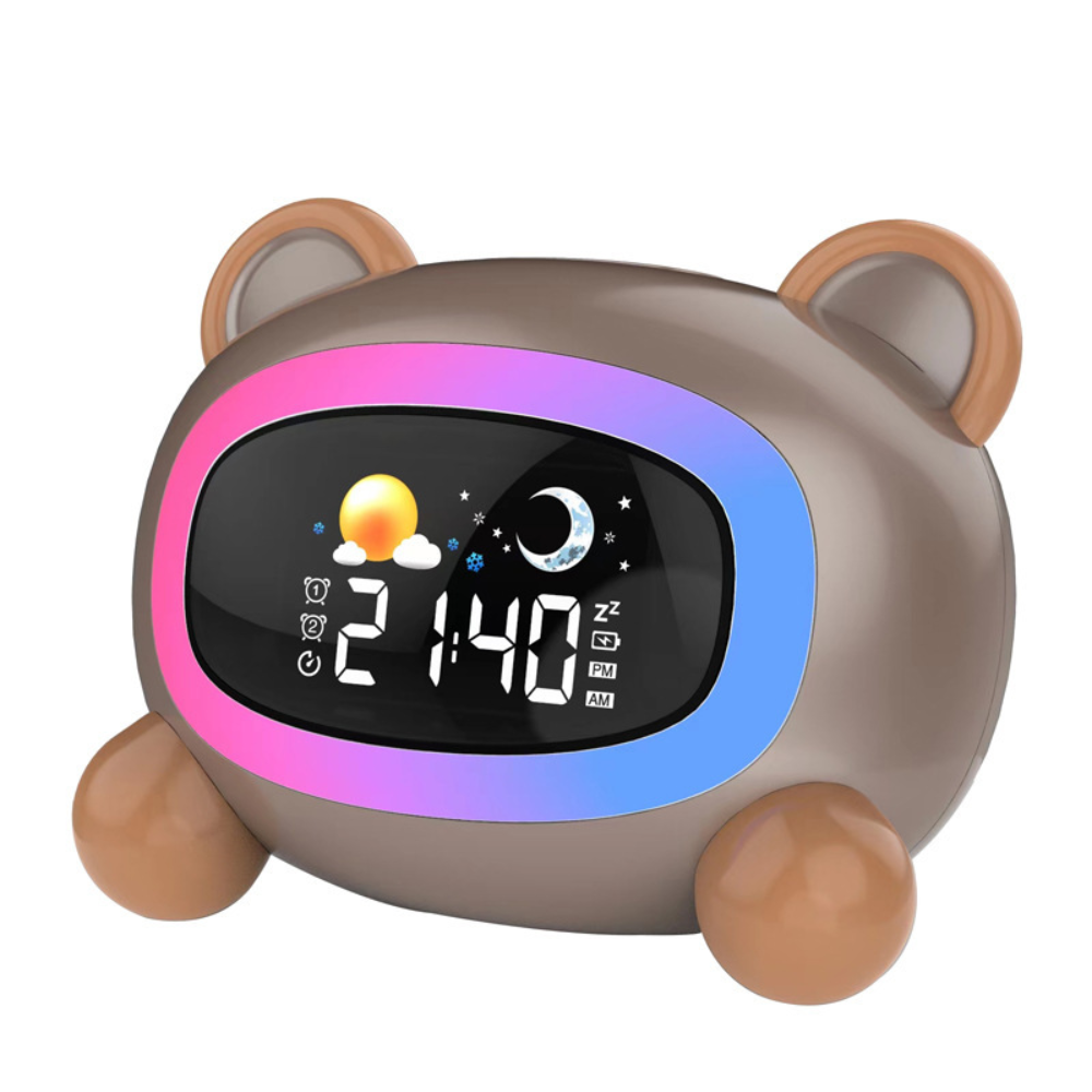 DreamTime - Reloj despertador de entrenamiento para dormir con luz nocturna y alarmas dobles