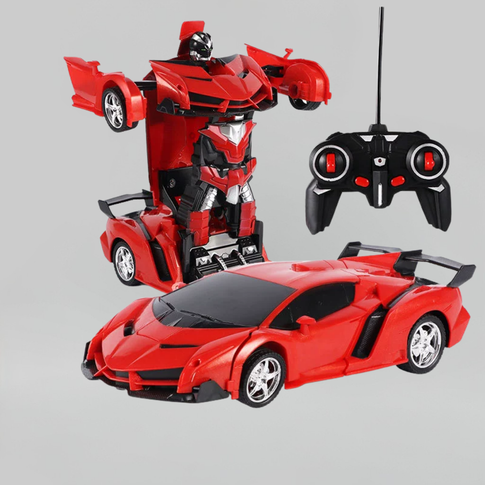 Brinquedo Carro RC Robô Transformável Rotação 360° Controlo Remoto