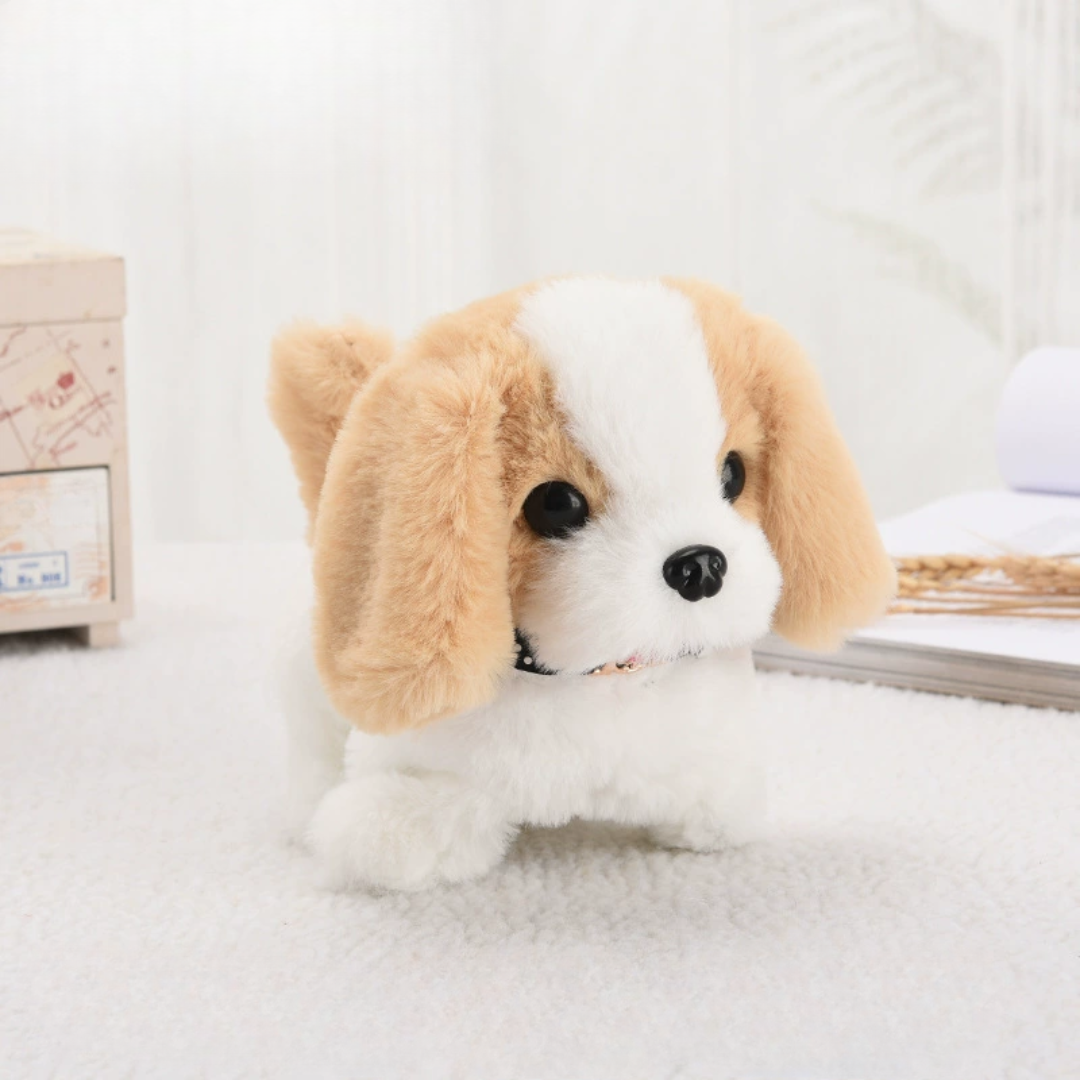 Brinquedo Robô Cão Interativo Husky Cachorro de Peluche Eletrónico