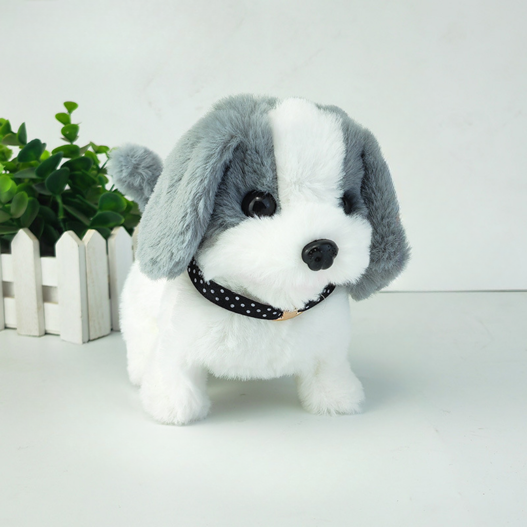 Brinquedo Robô Cão Interativo Husky Cachorro de Peluche Eletrónico