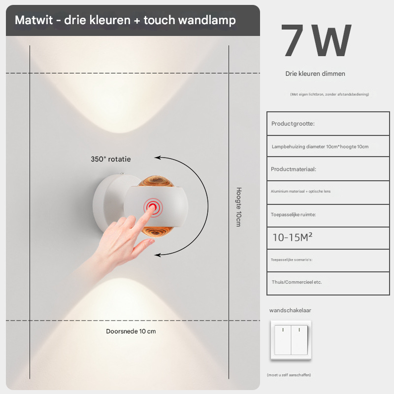 LumiWave - Stijlvolle LED Wandarmatuur