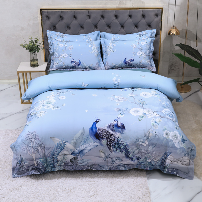 Vintage Style Floral Print Duvet Cover Bedding Set