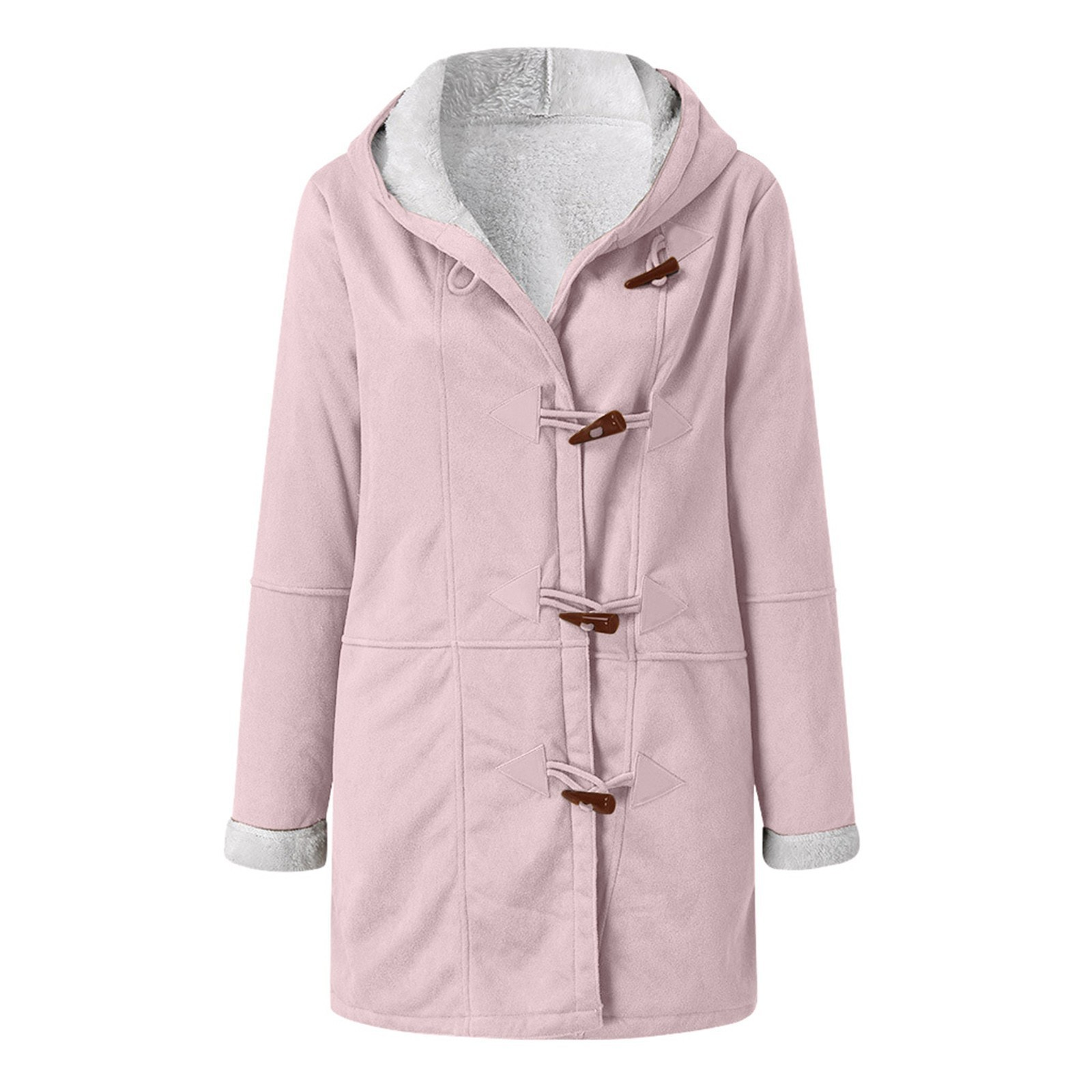 Casaco de Inverno com Forro e Capuz para Senhora