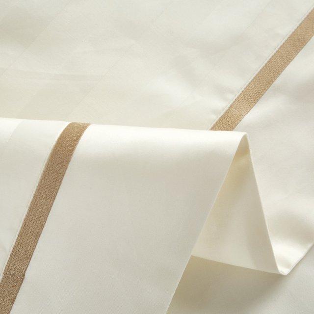 Conjunto de Capa de Edredão Serenity Cream (Algodão Egípcio)