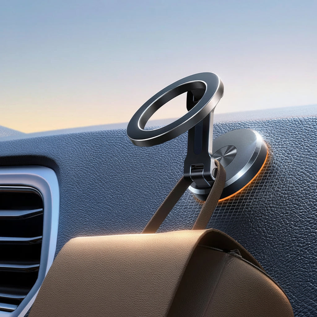 Supporto Telefono Auto Magnetico Pieghevole Vivavoce Auto