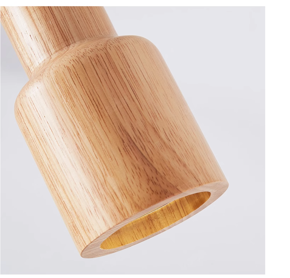 NordicGlow - Candeeiro Suspenso Escandinavo em Madeira
