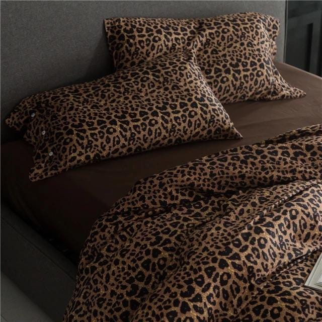 Set Copripiumino Leo Print - Cotone Egiziano