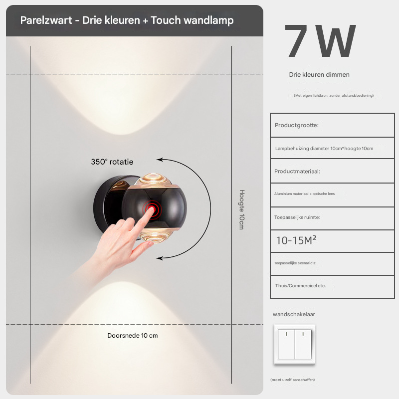 LumiWave - Stijlvolle LED Wandarmatuur