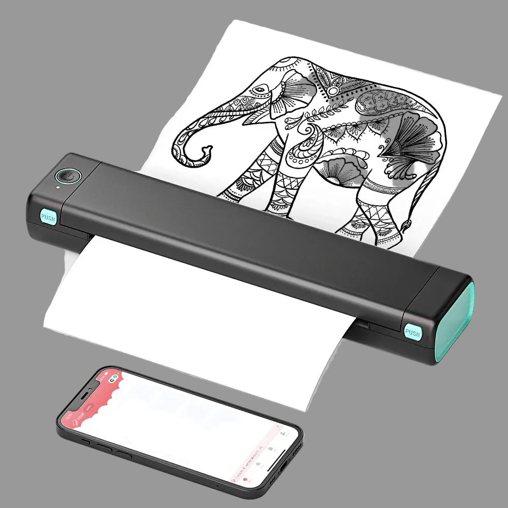 Draagbare Thermische Printer Inktloze Bluetooth Printer Smartphones