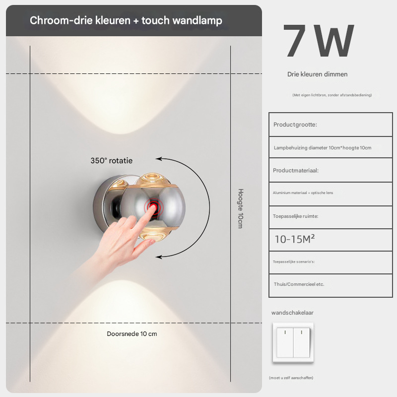 LumiWave - Stijlvolle LED Wandarmatuur