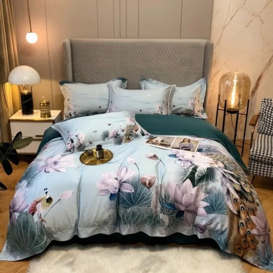 Dekbedovertrek Bloemenprint Vintage Stijl Beddengoed Set