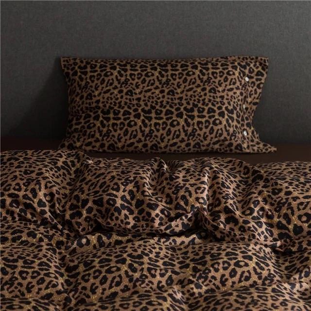 Set Copripiumino Leo Print - Cotone Egiziano