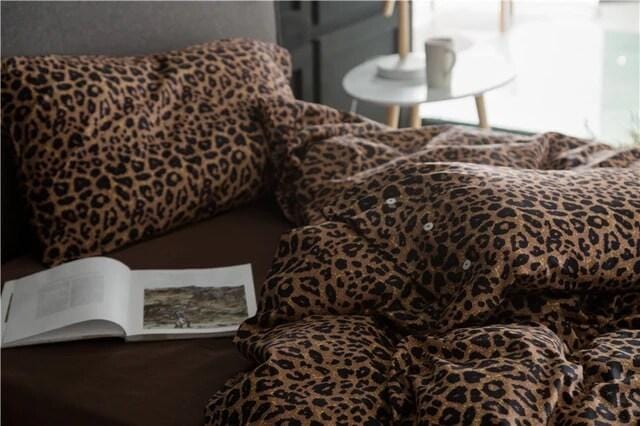 Set Copripiumino Leo Print - Cotone Egiziano