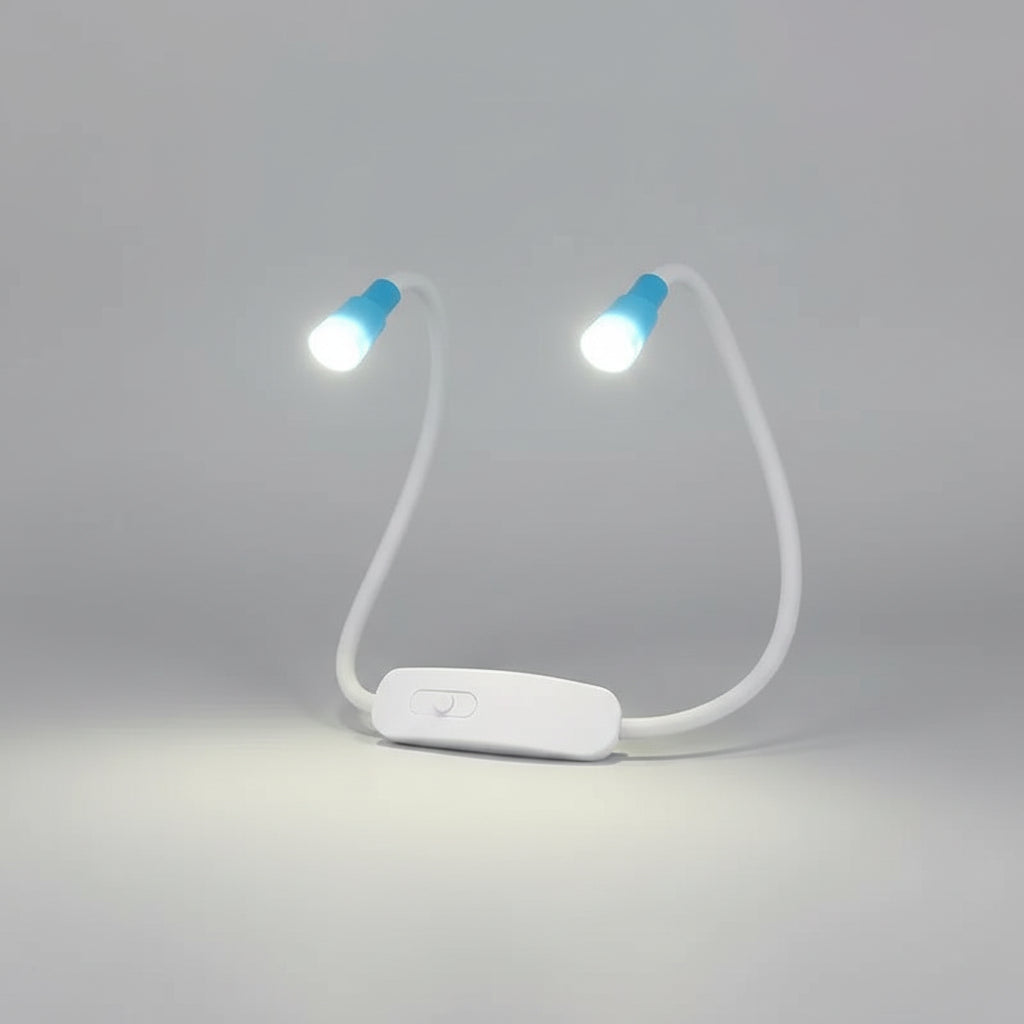 LED Neck Lamp USB Rechargeable Flexible Dimmable Reading Lamp