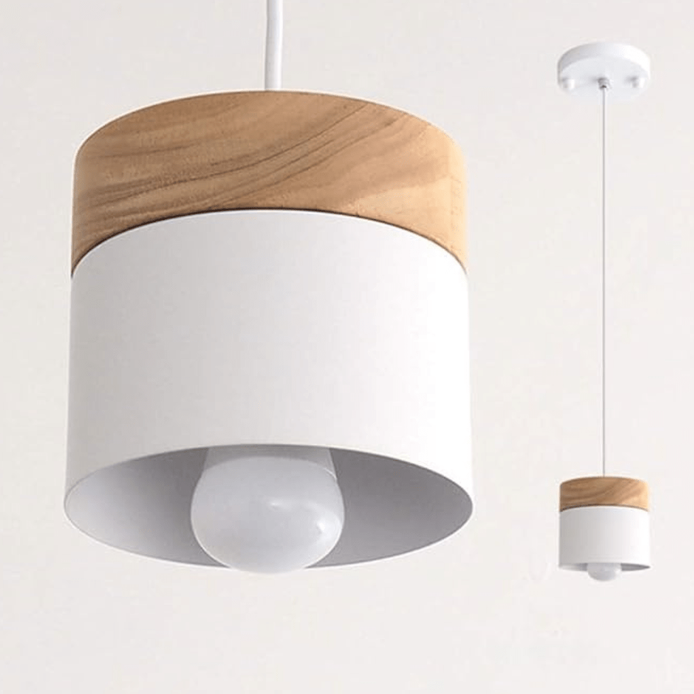 Candeeiro suspenso cilíndrico LED design luxuoso
