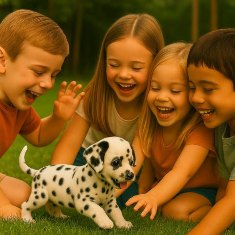 Interactive Plush Dalmatian Robot Puppy – Realistic Walking & Barking Electronic Pet - Image 5