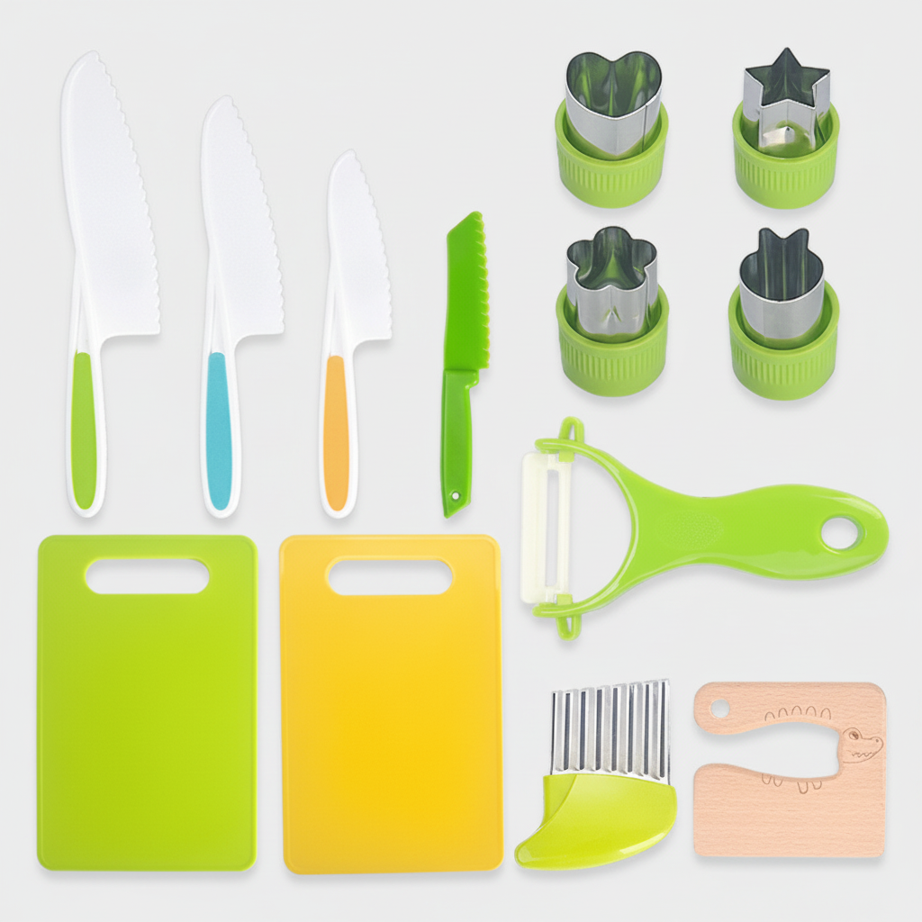 Kitchenware Childrens Set Safe Plastic Educational Cooking Utensils