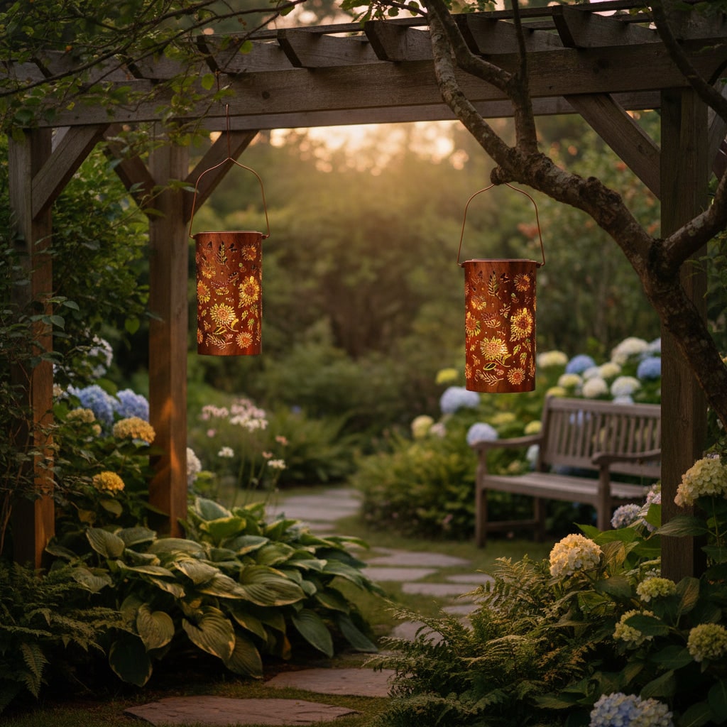 Lanterna Solare Decorativa Illuminazione Giardino Outdoor - Image 1