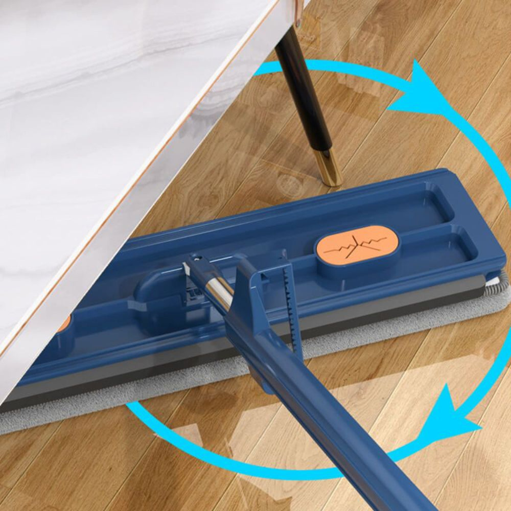 Large Flat Mop 360° Rotatable Head Microfiber Pad