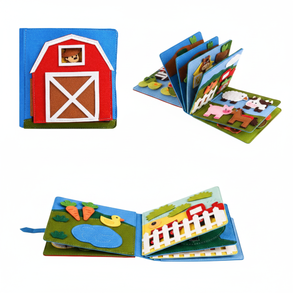 Libro Feltro Interattivo Bambini Apprendimento - Image 2