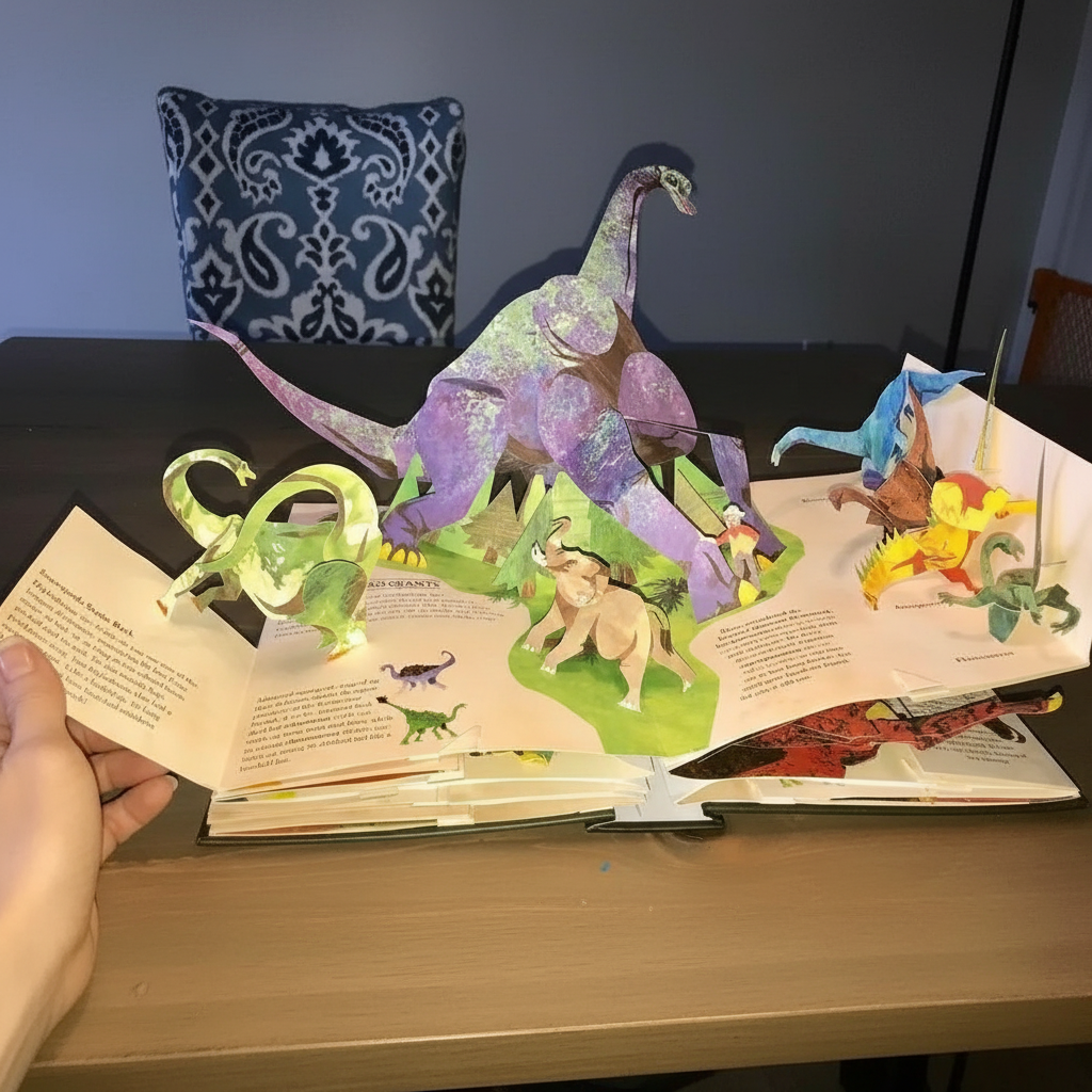 Libro Pop Up Dinosauri Avventura Interattiva - Image 4