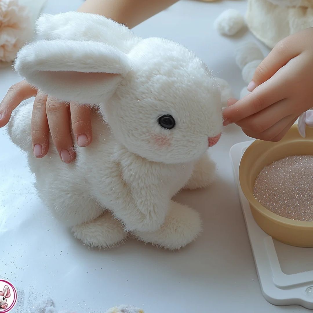 Lifelike Bunny Toy Plush Easter Stuffed Animal Gift - Image 3