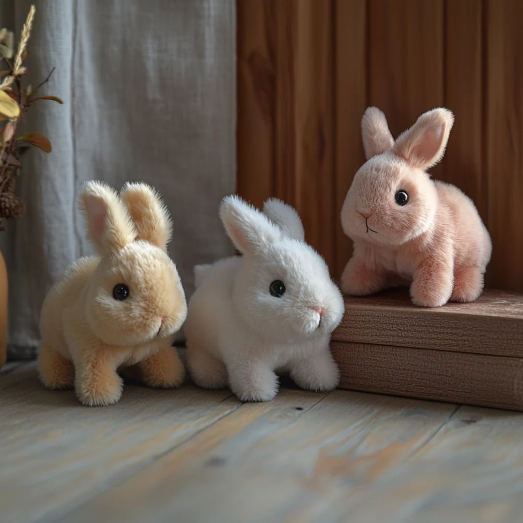Lifelike Bunny Toy Plush Easter Stuffed Animal Gift - Image 4
