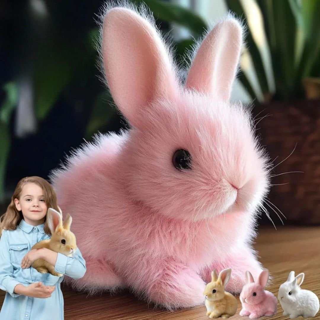 Lifelike Bunny Toy Plush Easter Stuffed Animal Gift - Image 5