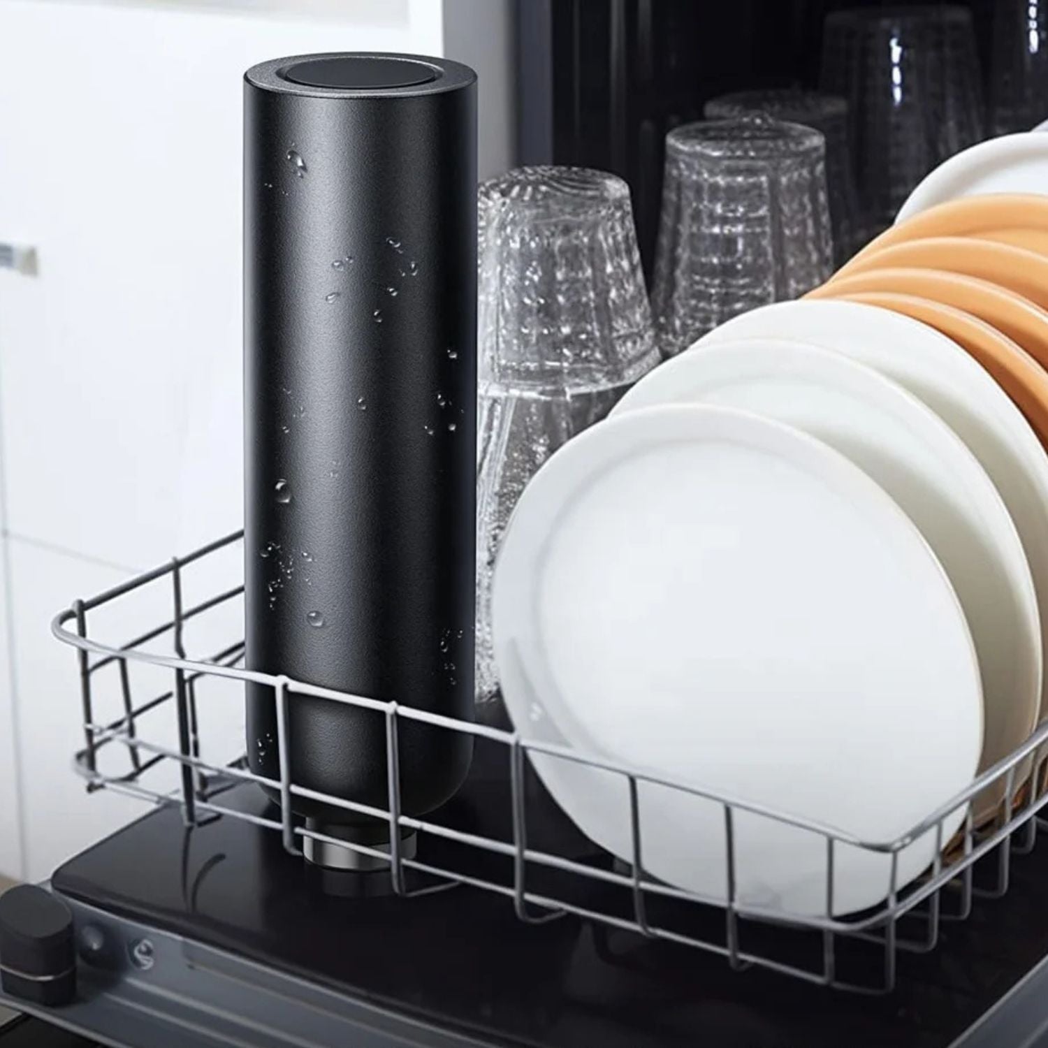 Botella de bebida magnética con soporte para teléfono - Innovadora y práctica