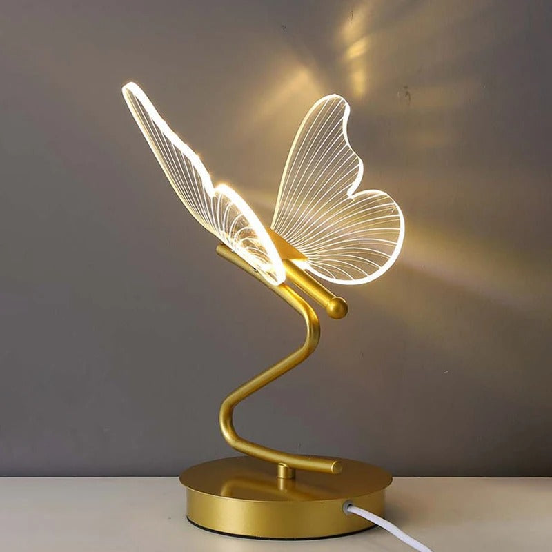 LichtVlinder - Lampada da tavolo farfalla di lusso con illuminazione LED