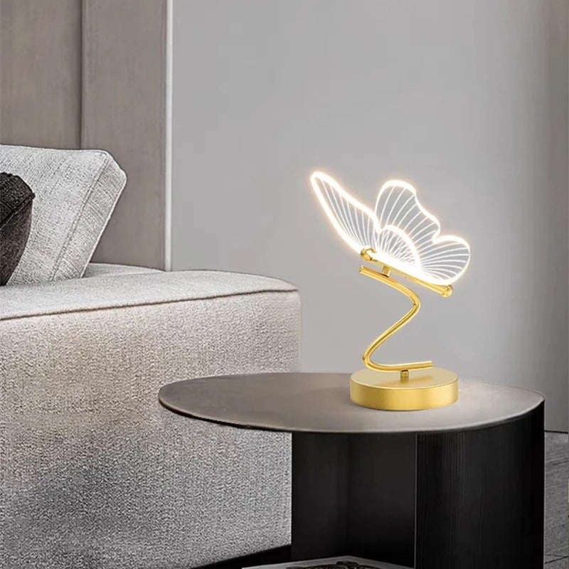 LichtVlinder - Lampada da tavolo farfalla di lusso con illuminazione LED