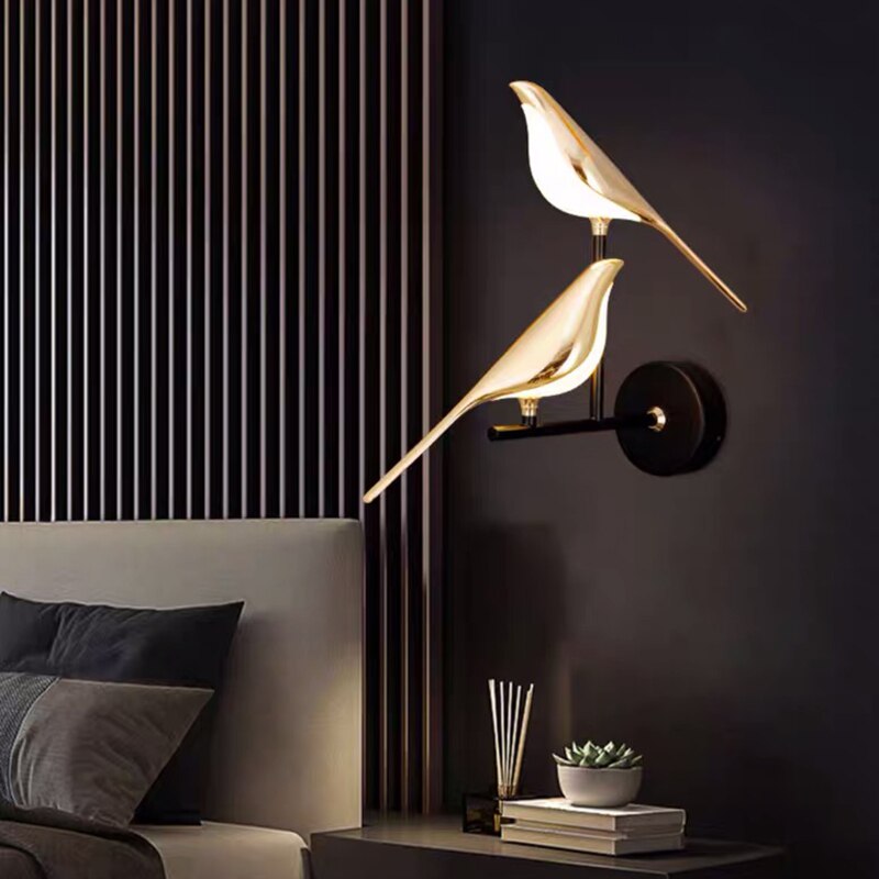 VogelLicht - Artistic Wall Lamp in Bird Shape for a Modern Look