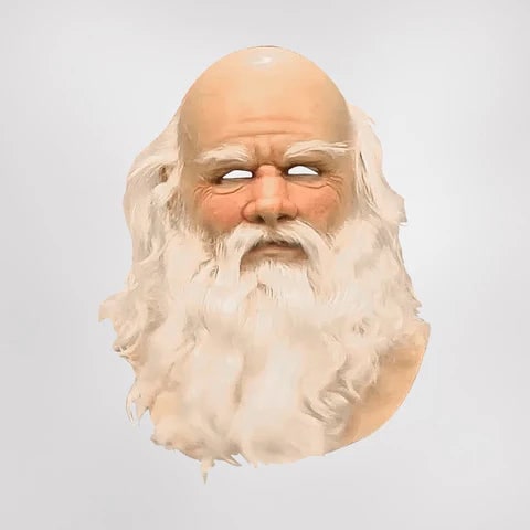 Maschera Halloween Babbo Natale Barba Realistica - Image 2