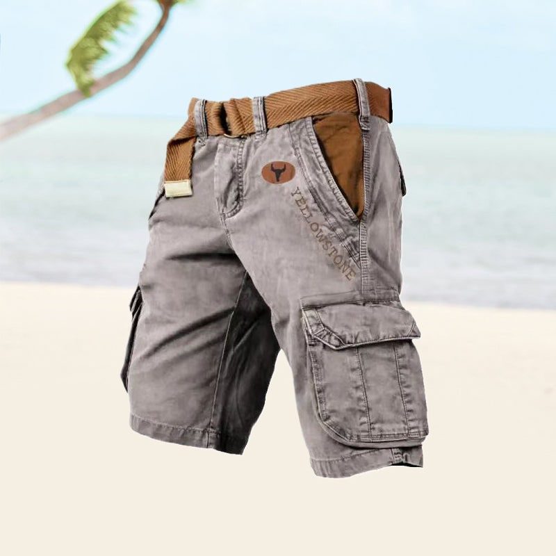 Men's Cargo Shorts Utility Style Versatile Fit Shorts With Pockets - Image 9