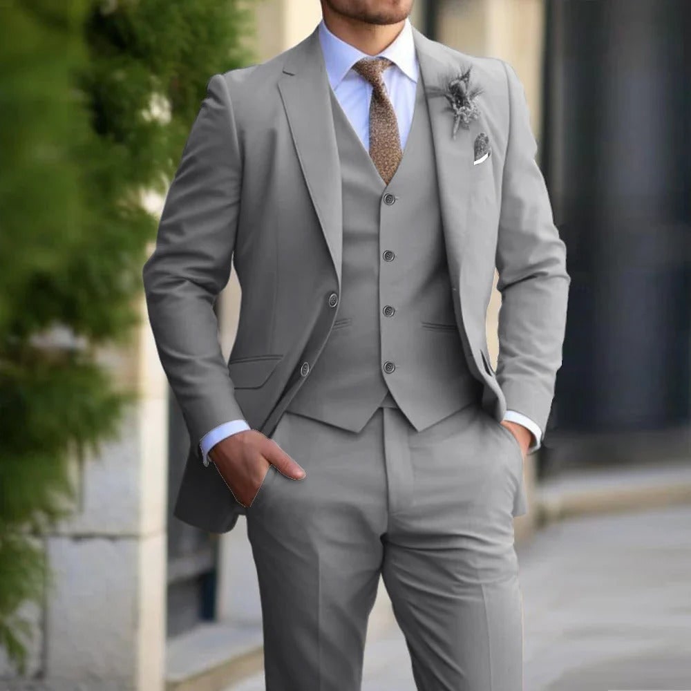 Men's Da Completo Da Uomo Abito Elegante | 3 Pezzi - Image 2