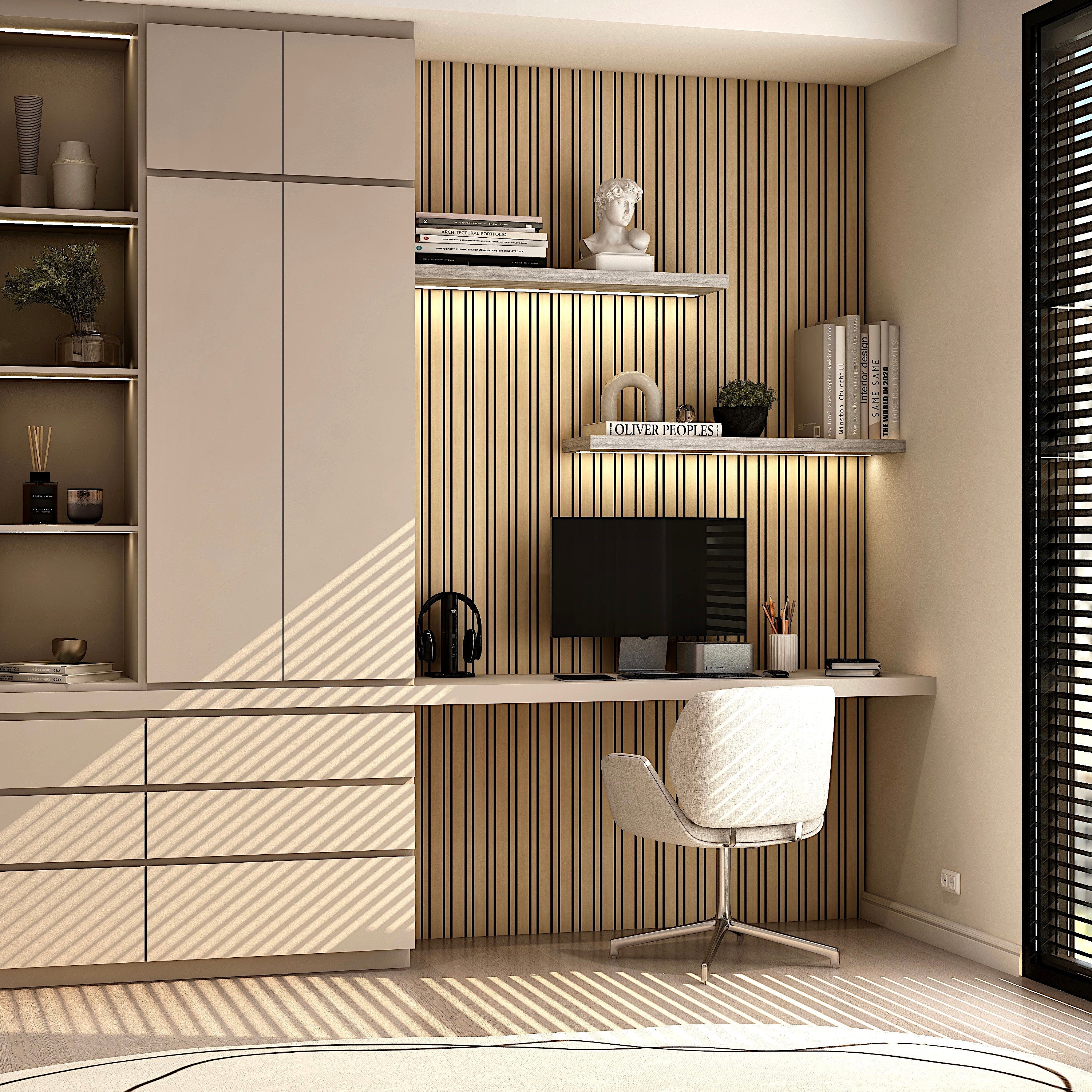 Pannello in legno sottile acustico SlimWide