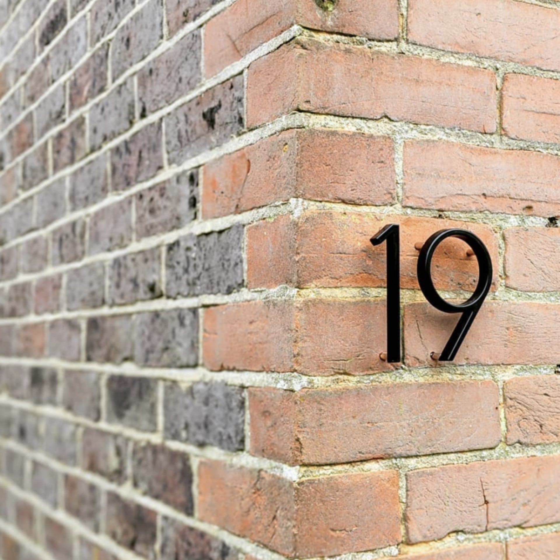Modern House Numbers Stylish Facade Improvement
