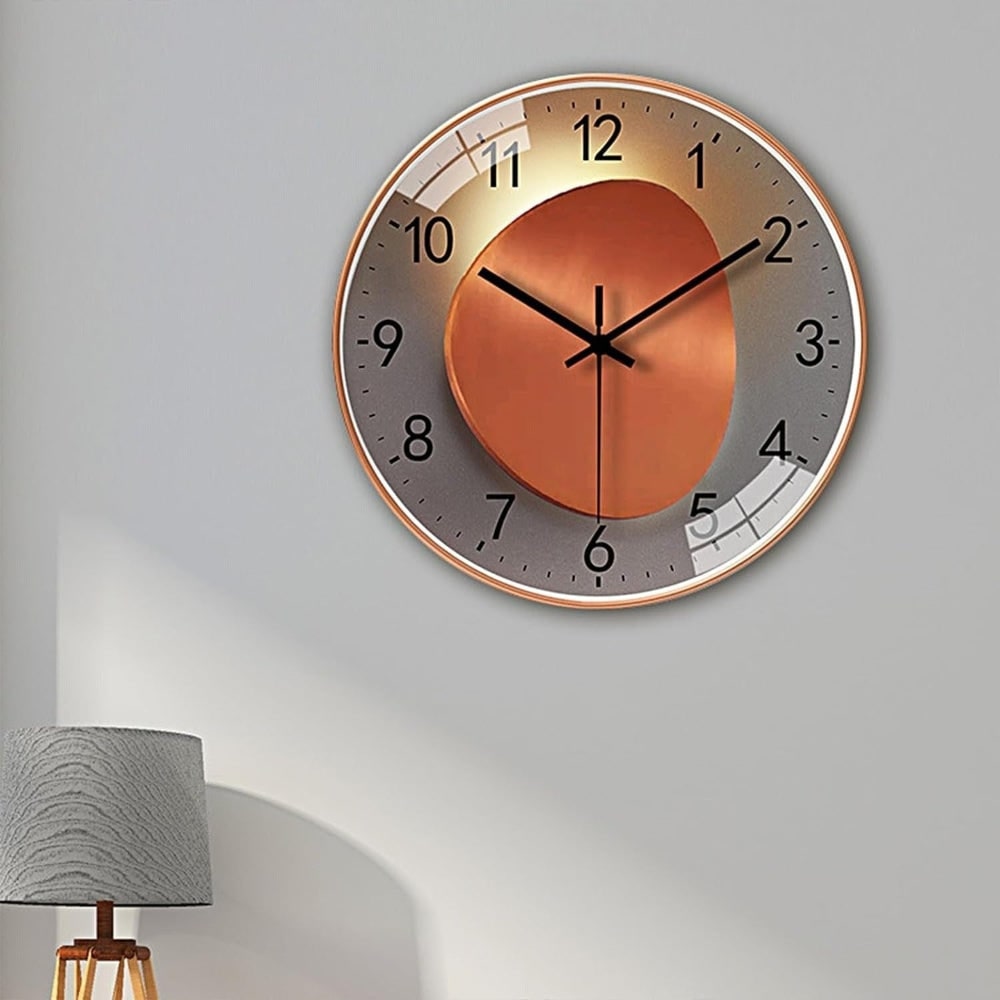 Orologio Parete Moderno Decorativo Forma Rotonda - Image 1