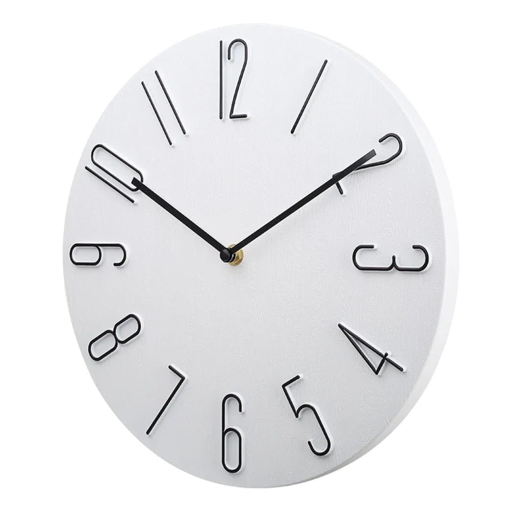 Orologio Parete Silenzioso Rotondo Numeri Moderno - Image 4