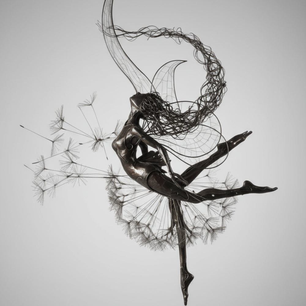 Metal Fairy Garden Sculptures Outdoor Decorative Yard Art - Image 17