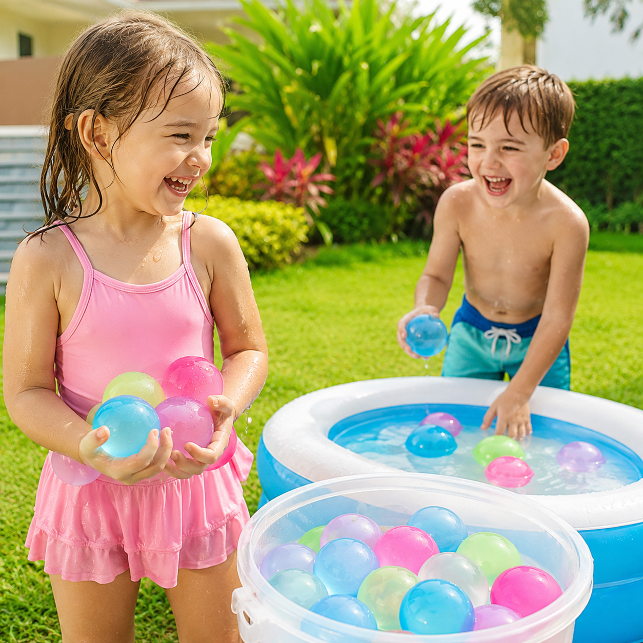 Palloncini Acqua Riutilizzabili Giocattolo Giochi Outdoor Divertenti - Image 3