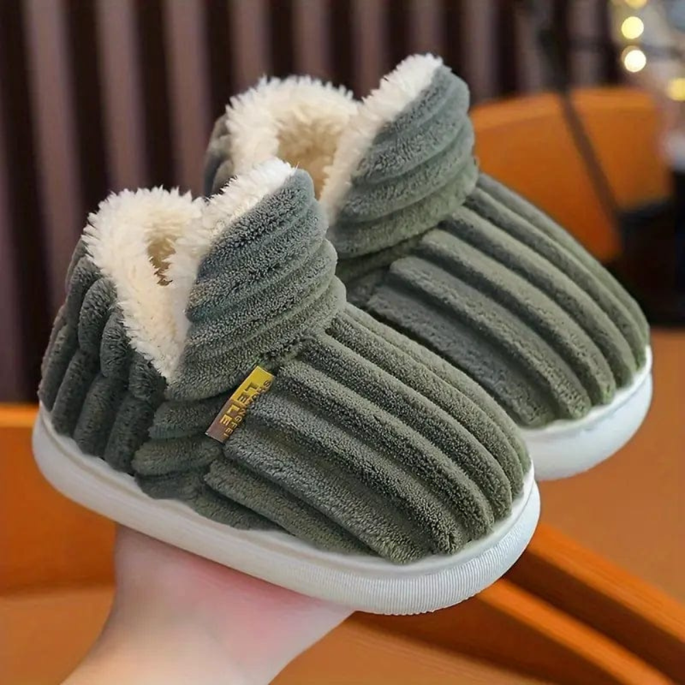 Pantofole Peluche Calzature Accoglienti Comfort Interno - Image 11
