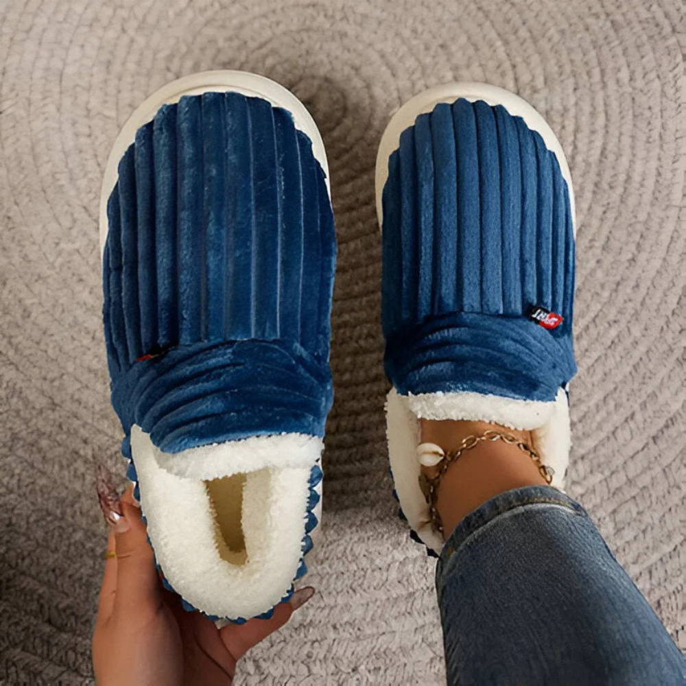 Pantofole Peluche Calzature Accoglienti Comfort Interno - Image 3